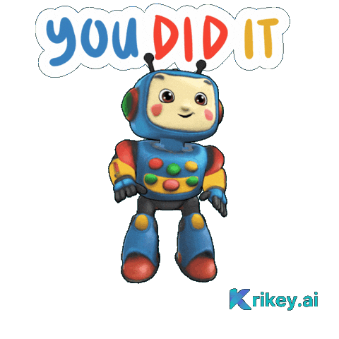 Happy Well Done Sticker by TeamKrikey