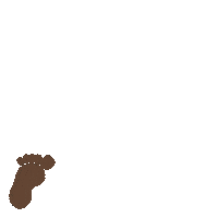 Hobbit Footprints Sticker by OratorijSlovenija