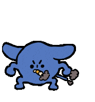 Angry Dog Sticker by Andrew Onorato