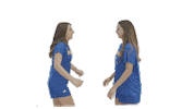 Soccer Chest Bump Sticker by Delaware Blue Hens