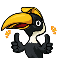 Thumbs Up Sticker by Harry Hornbill
