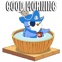 Happy Good Morning Sticker by Pudgy Penguins