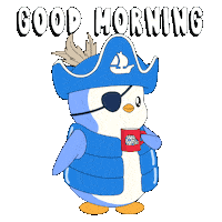 Happy Good Morning Sticker by Pudgy Penguins
