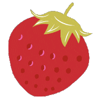 Illustration Strawberry Sticker by copochan