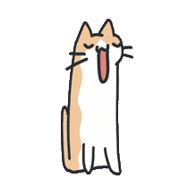 Cat Singing Sticker by bunny_is_moving