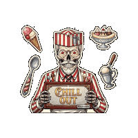 Ice Cream Halloween Sticker