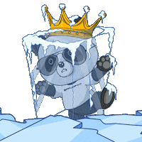 Snow Freezing Sticker by PandaPals