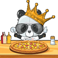 Pizza Foodie Sticker by PandaPals
