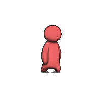 topiaio art avatar spin walking Sticker