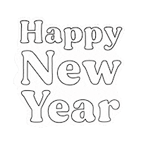 New Year Love Sticker