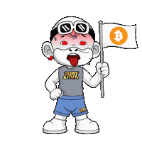 Bitcoin Sweating Sticker by Zhot