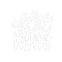 Flat White Coffee Sticker