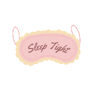 Tired Night Night Sticker by Lollipopbabycamera