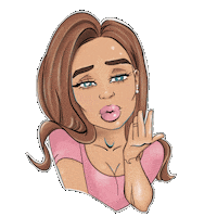 Girl Kiss Sticker