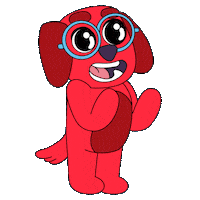 Dawnsgallery happy dog excited feliz Sticker