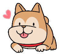 Shiba Inu Love Sticker by Ai and Aiko