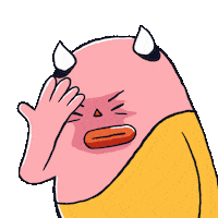 Art Facepalm Sticker by Monkiddo