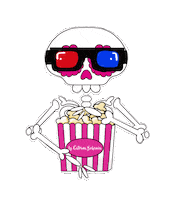 Go Out Popcorn Sticker