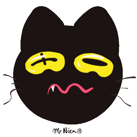 Kitty Gatos Sticker by La Chica Conejo