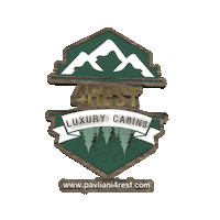pavliani4rests luxury forest chalet cabins Sticker