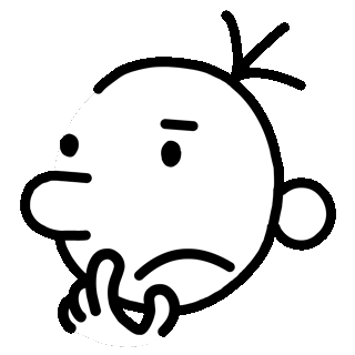 contemplating diary of a wimpy kid GIF