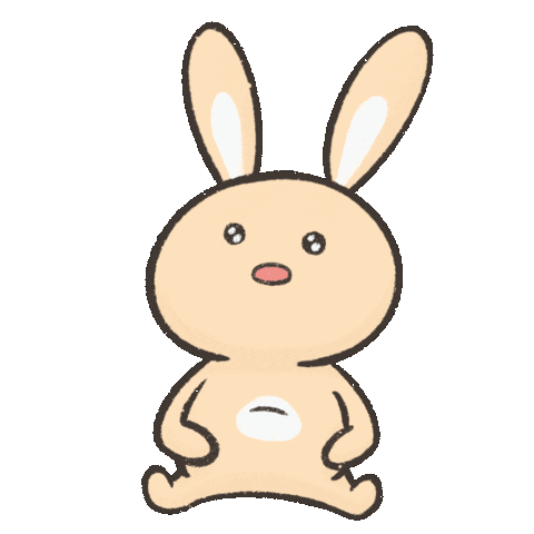 Kakikichan giphyupload eat bunny full Sticker