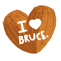 NuttyBruce bruce almond milk nut milk nuttybruce Sticker