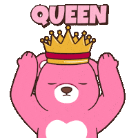 Teddy Bear Queen Sticker by BEARISH
