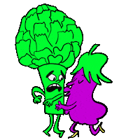 Vegetable Kiss Sticker