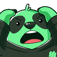 Stressed Panda Sticker by SuperVerse