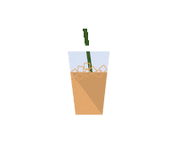 monicamaralit coffee latte iced coffee monilaph Sticker