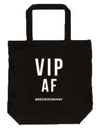 bronzedbunny vip merch tote tote bag Sticker
