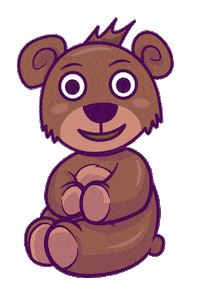 Bear Oso Sticker by Rain Hope World