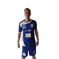HandbalclubIzegem handball bluewhitedynamite handbalclubizegem Sticker