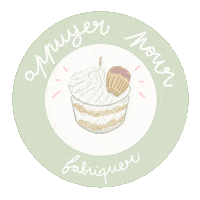 Cake Tap Here Sticker