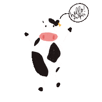 mirrdiana cow festive raya selamat hari raya Sticker