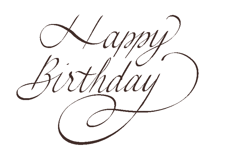 Birthday Lettering Sticker
