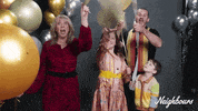 Ramsay Street Party GIF by Neighbours (Official TV Show account)