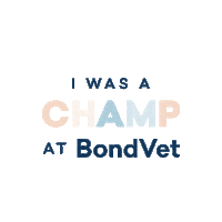bondvetclinic champ bond vet Sticker
