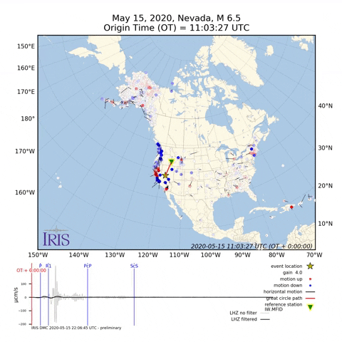 Earthquake Nevada GIF by EarthScope Consortium