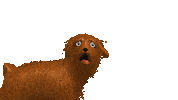 Sad Dog Sticker by Fantastic3dcreation