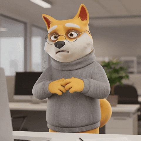 Nervous Oh No GIF by Doge Pound