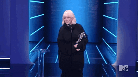 Shocked Billie Eilish GIF by 2021 MTV Video Music Awards