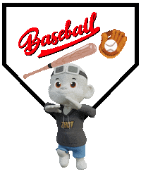 Fun Baseball Sticker by Zhot