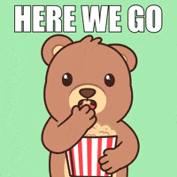 Teddy Bear Popcorn GIF by BEARISH