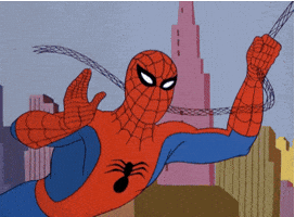 Waving Spider-Man GIF