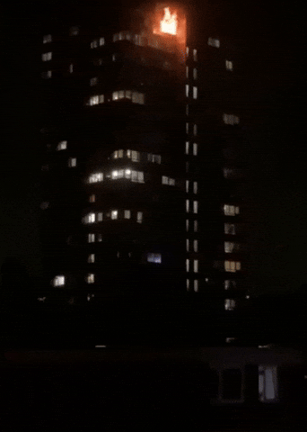 Fire Breaks Out at Residential Tower in South London