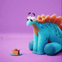 Chilling Chocolate Cake GIF by Claynosaurz