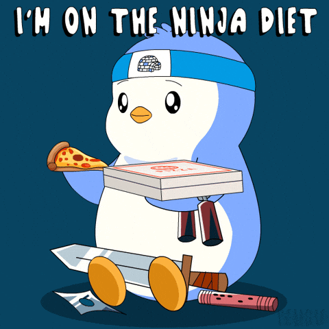 Pizza Eating GIF by Pudgy Memez