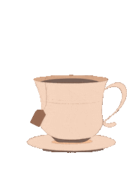 Tea Time Morning Sticker
